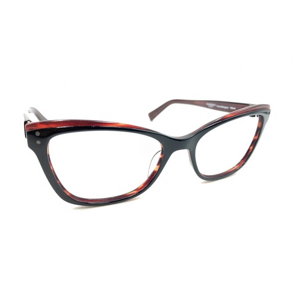 Zero G Titanium Santa Barbara Black Mahogany Brown Eyeglasses Frames 51-17 135 - Picture 1 of 12